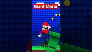 I Made Giant Mario a Lego Stop Motion  #shorts