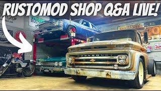 Live: C60 Chassis Swap + Rustomod Build Shop Updates & Behind the Scenes!