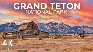 Amazing Mountains of Grand Teton National Park - Wallpapers Slideshow in 4K UHD (no sound)