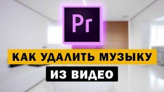 Как удалить музыку из видео в Premiere Pro