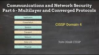 Communications and Network Security Part 6 – Multilayer and Converged Protocols