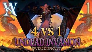 Age of Wonders 4 | 4 vs 1 - Undead Invasion #1