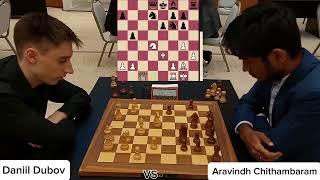 Daniil Dubov Vs Aravindh Chithambaram | World Rapid Championship • 2023