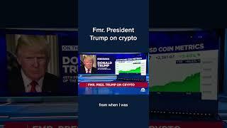 Former President Donald Trump on crypto