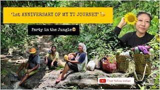  1st ANNIVERSARY OF MY YT JOURNEY CELEBRATION IN THE JUNGLE | Foraging Veggies from Aunt’s farm.