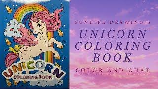 Unicorn Coloring Book by Sunlife Drawing - Color and Chat