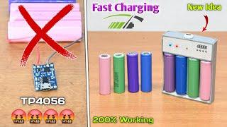 How to Make a Lithium-ion Battery FAST Charger - 200% Working | 18650 Battery Fast Charger