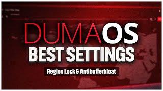 Dumaos BEST SETTINGS Region Lock Antibufferbloat XR 300 450 500 1000 Netduma R1 R2