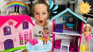 Barbie Videosu!ADA İLE BARBİE EVİ KURUYORUZ!Kız Evcilik Videosu,Barbie ve Chelsea Oyunları@Barbie