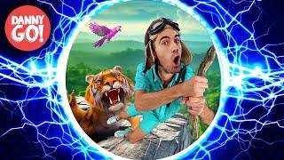 “Escape From Tiger Island!” (Jungle Adventure) ️HYPERSPEED REMIX️/// Danny Go! Songs for Kids