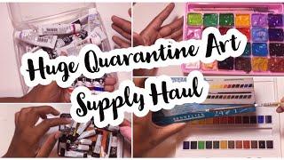 Huge Quarantine Art Supply Haul | Studio of M.M | Amazon | Jerry's Artarama | Amber Randall