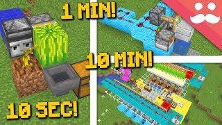 MINECRAFT FARMS: 10 Minute, 1 Minute, 10 Seconds!