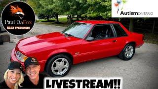 LIVESTREAM  1990 Foxbody Mustang Notchback  #ford #mustang #foxbody #foxbodymustangs