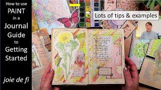 How To Use PAINT In A Junk JOURNAL ⭐ BEGINNERS GUIDE To Getting Started