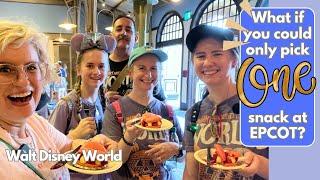  What If You Could ONLY CHOOSE ONE EPCOT SNACK?! | BEST DISNEY SNACKS | Walt Disney World