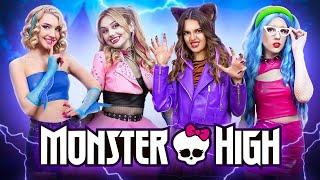We Got to Monster High! First Day in Weird School