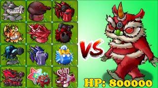 PVZ Fusion 2.3 Challenge - 5 All NEW Plant Fusion vs YETI BARONGSAI! HP:800000 - Who Will Win?