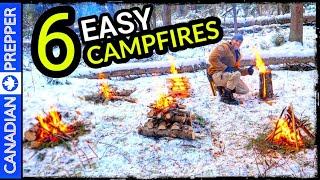 6 Easy Campfires Everyone Should Know for Survival and Recreation