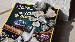 Richard and Grampa Break Open Some Geodes