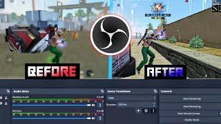 ️ freefire Screen Recording on Low-End PC Without Lag | Best OBS Studio Settings 2025