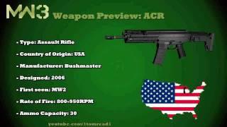 MW3 Weapon previews-ACR- commentary by 1tomread1