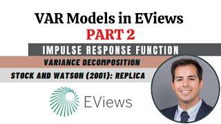 Impulse response function and Variance decomposition - VAR model in Eviews