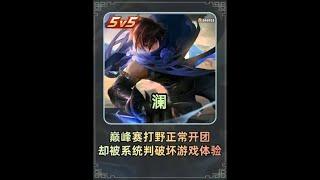正常游戏打野竟被踢出局？【凤煌解说王者荣耀】