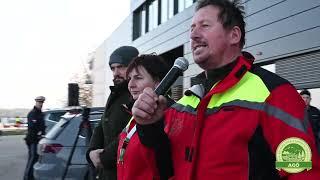 Die AGÖ empfing den LW- Minister in Pöndorf: Tausende Bäuerinnen und Bauern forderten Veränderungen!