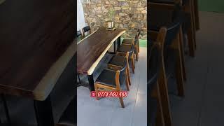 Bàn me tây kết hợp ghế gỗ #bella #0779460468 #noithattungduong #banmetay #trend #xh #viral #banghean