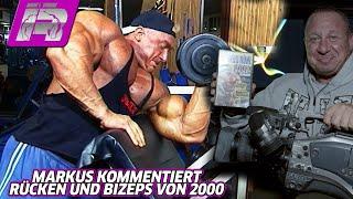 Markus kommentiert Bizeps- und Rückentraining aus dem Jahr 2000 (Markus Rühl XXXL-VHS) - Teil 2