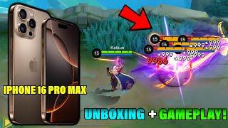 I FINALLY BOUGHT THE NEW IPHONE 16 PRO MAX!!  | UNBOXING + LANCELOT GAMEPLAY! - Mobile Legends