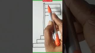 Easy Indian flag drawing for kids#shortvideo#youtubeshorts#Easyflagdrawing