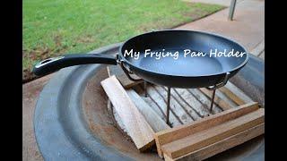 My Firepit Frying pan holder - Tig Welded from Mild Steel Rod