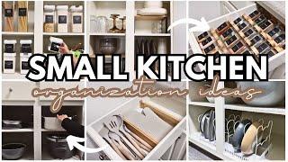 SMALL KITCHEN ORGANIZATION ON A BUDGET | Declutter + Organization Ideas | Cleaning Motivation