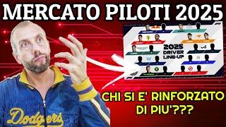 MERCATO PILOTI F1 2025  CHI SI È RINFORZATO DI PIÙ??? 