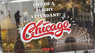 Chi-Town Chronicles  | Life of a Flight Attendant | Vlog 9