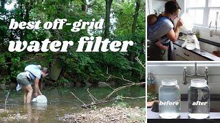 BEST OFF GRID WATER FILTER  | CHEAPEST way to filter water | LARGE FAMILY water filter