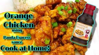 Orange Chicken using Bottle Panda Express Orange Sauce/ Cook at home/step by step easy.