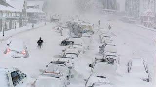 London Buried! Heavy Snow Storm Burying Thousand Homes, Cars in Ontario, Canada