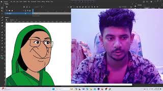 Bangladeshi SK Hasina cartoon character review ￼￼SK nayan drawing