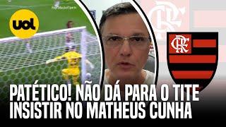 MAURO CEZAR DETONA MATHEUS CUNHA EM DERROTA DO FLAMENGO: 'NÃO PARECIA GOLEIRO PROFISSIONAL'