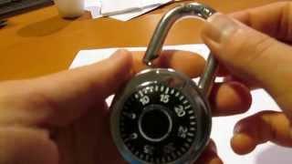 How to unlock a combination lock (no paper, no pens, no aluminum)