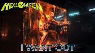 I Want Out by Helloween - lyrics as images generated by an AI