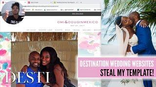  DESTINATION WEDDING WEBSITES: Tutorial w/ template too! | DESTI E47