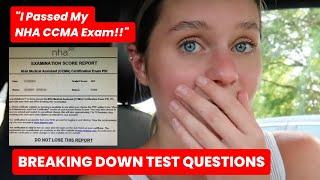 I PASSED MY NHA CCMA // Test Question Breakdown