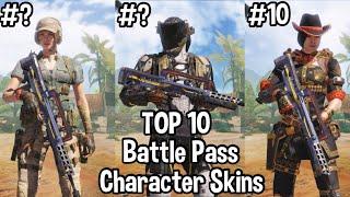 My Top 10 Favourite Battle Pass Character Skins in Call Of Duty Mobile (COD Mobile #Shorts)