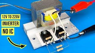 how to make simple inverter 12v to 220v IRFZ44N, No IC, banggood