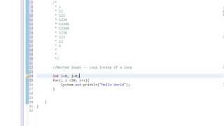 Beginners Java, Lesson 10, Nested loops