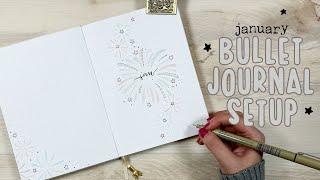 January 2025 Bullet Journal Setup | January Plan with Me | Using stencils in your journal