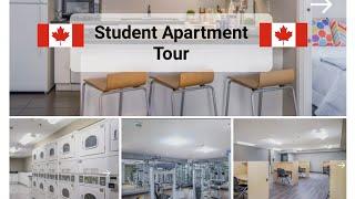 Fully furnished Student Apartment Tour in London Ontario Includes Gym,  Lounge,  Study Room, etc